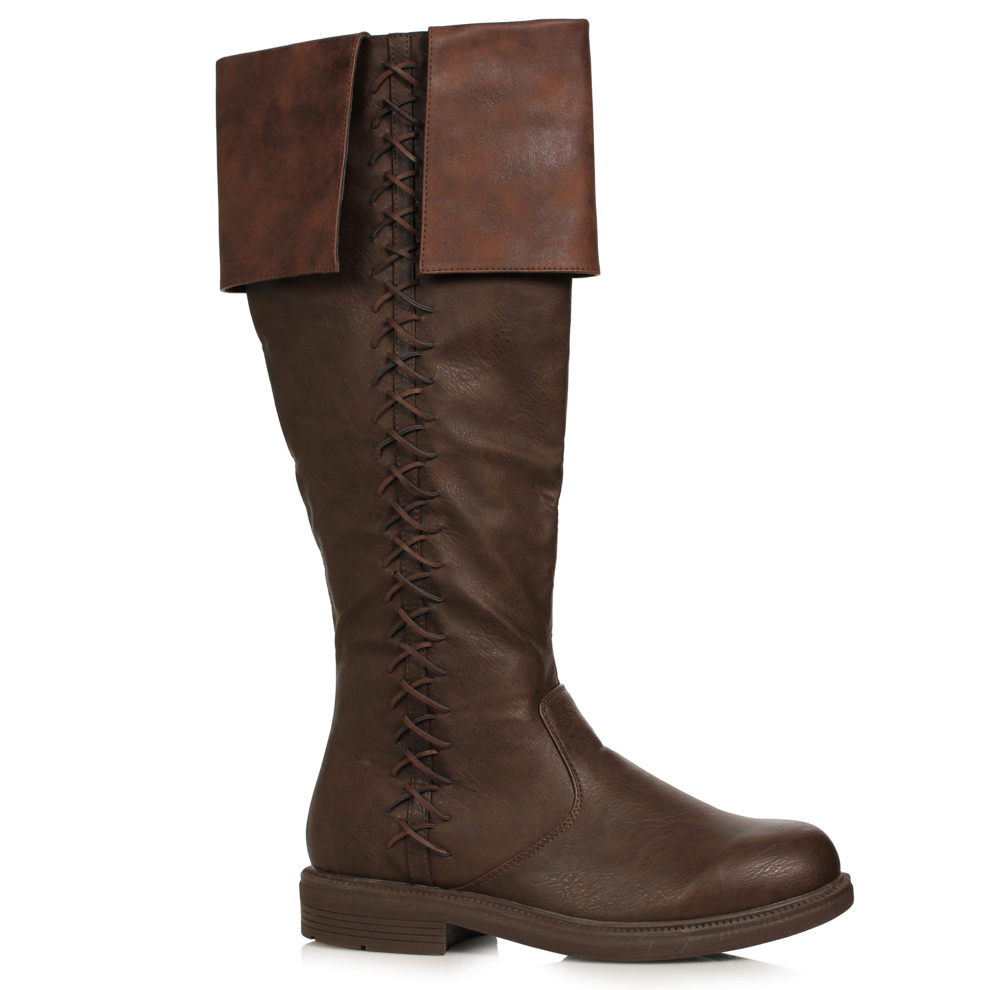 125-BART 1"Heel Men’s Knee High Boot with Stitching Detail