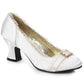 254-EDITH Ellie Shoes 2.5" Heel Satin Shoe. 2 INCH HEEL PUMPS