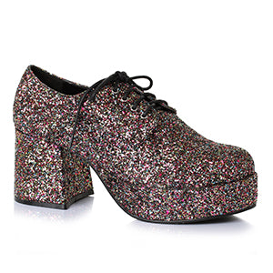 312-DISCO 3" Heel Glitter Pimp Shoe. Mens.