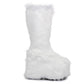 500-FUZZ 5" Chunky Heel Platform Boot with faux fur.