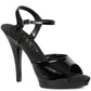 521-JULIET-W Ellie Shoes 5"  Heel  Wide Width Sandal. COMPETITIO EXTENDED S 5 INCH HEEL