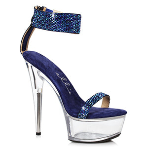 609-ANIKA 6" Stiletto With Rhinestone Strap