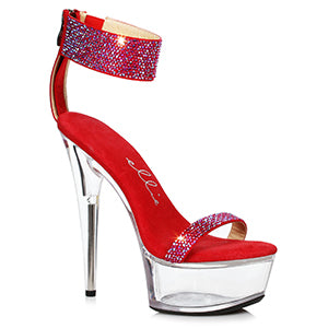 609-ANIKA 6" Stiletto With Rhinestone Strap