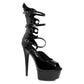 609-FLAMER Ellie Shoes 6" STILETTO WITH FLAME CUT OUT 6 INCH HEEL KNEE HIGH SALES 6 IN