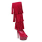 609-HOPI Ellie Shoes 6" Heel Knee High Boots. EXTENDED S 6 INCH HEEL KNEE HIGH SALES 6 IN