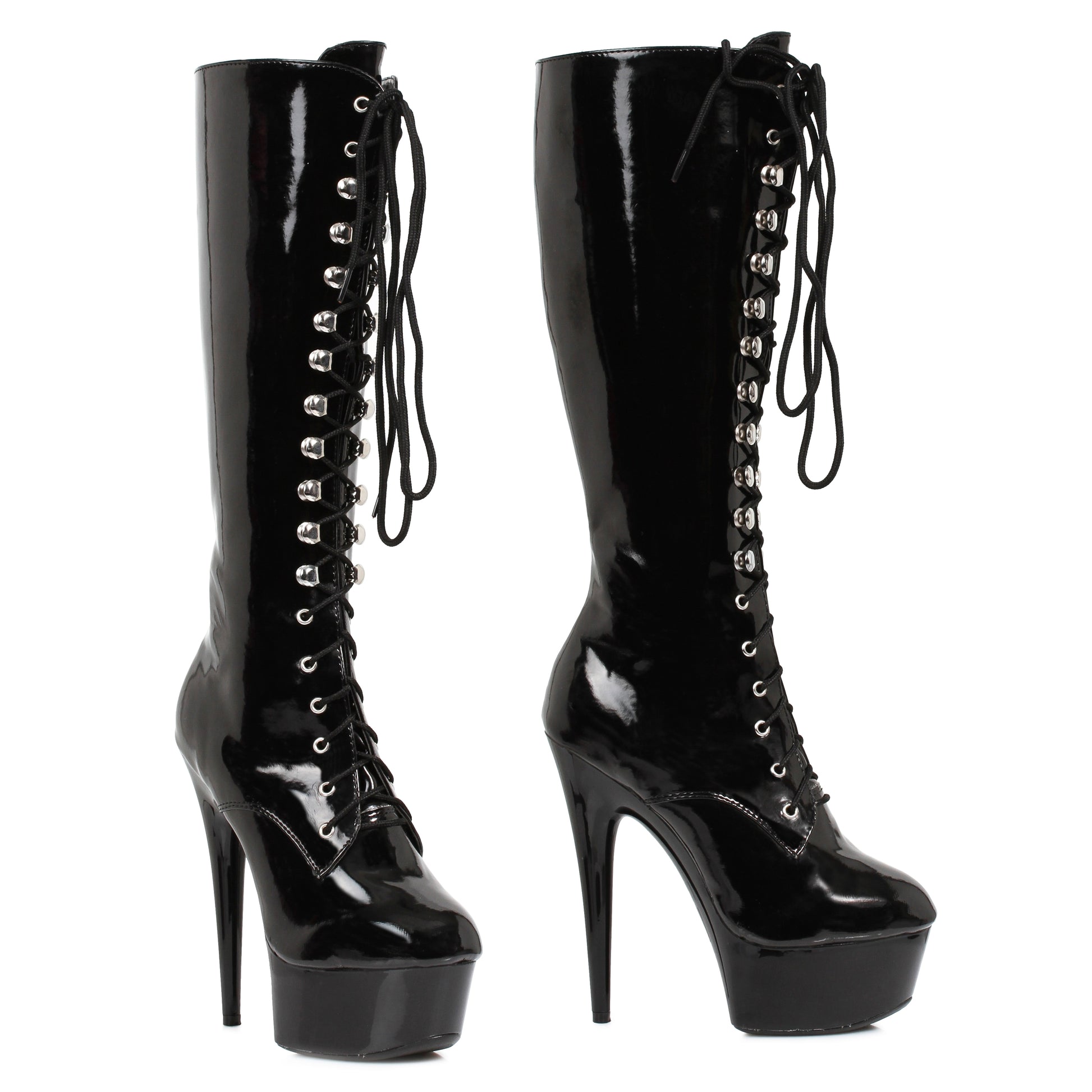 609-JUNGLE Ellie Shoes 6" Pointed Stiletto Knee Boot W/Inner Zipper. EXTENDED S 6 INCH HEEL KNEE HIGH SALES 6 IN