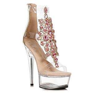 609-LARA 6" Stiletto With Rhinestone Upper