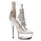 609-LARA 6" Stiletto With Rhinestone Upper