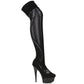 609-MEI Ellie Shoes 6" Stiletto Stocking Thigh High Boot 6 INCH HEEL SALES 6 IN THIGH HIGH