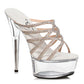 609-SELENA 6" Rhinestone Mule Sandal