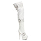 609-SHERIDAN Ellie Shoes 6" Stilitto Stretch Thigh High Boots. 6 INCH HEEL THIGH HIGH