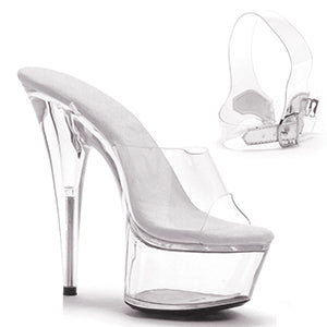 609-STREAM 6" Pointed Heel Stiletto W/Removable Ankle Strap.