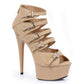 609-UNA Ellie Shoes 6" Stiletto In Pu W/ Multi Buckle Accents COMPETITIO ANKLE BOOT 6 INCH HEEL