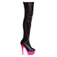 609-UNIQUE Ellie Shoes 6" Thigh High Boot EXTENDED S 6 INCH HEEL THIGH HIGH