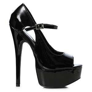 652-HALLEY 6.5" Stiletto Heel Open Toe Pump