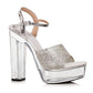 675-LARISSA 6"Chunky Rhinestone Sandal