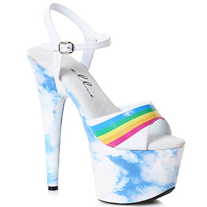 709-CLOUD 7" Cloud Print Sandal