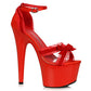 709-SCARLET 7" Heel Platform With Velvet Lace And Bow