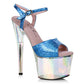 709-ZABRINA 7" Pointed Stiletto Sandal with Rainbow Tinted Platform