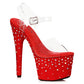 709-ZEAL 7" Stiletto with Rhinestone on Microfiber