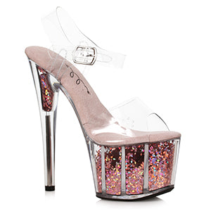 709-ZENYA 7" Glitter Flakes In Platform