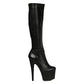 709-ZEMMA 7" Stiletto Stretch Knee High Boot W/Zipper.