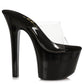 711-VANITY Ellie Shoes 7" Heel Mule. EXTENDED S 7 INCH HEEL