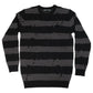 Destroyer Stripe Grey Sweater Halloween Horror Hip Crypt Kreepsville 