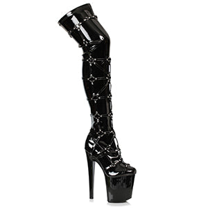 821-METRO 8" THIGH HIGH BOOT WITH RINGS