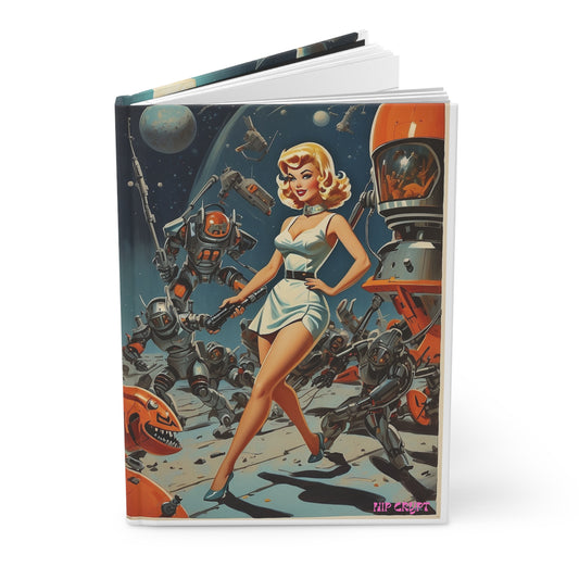 Atomic Pinup Robot vs. Aliens Hardcover Journal