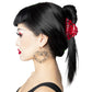 Spiderweb Hair Claw Clip Red Accessories Barrettes Halloween Kreepsville Hip Crypt Alt Fashion Goth