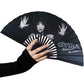 Elvira Dark Love Fabric Fan