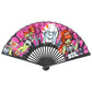 Zombie Girl Pink Fabric Fan Accessories Goth Hip Crypt Kreepsville Halloween Spooky Season Valentina Rufo