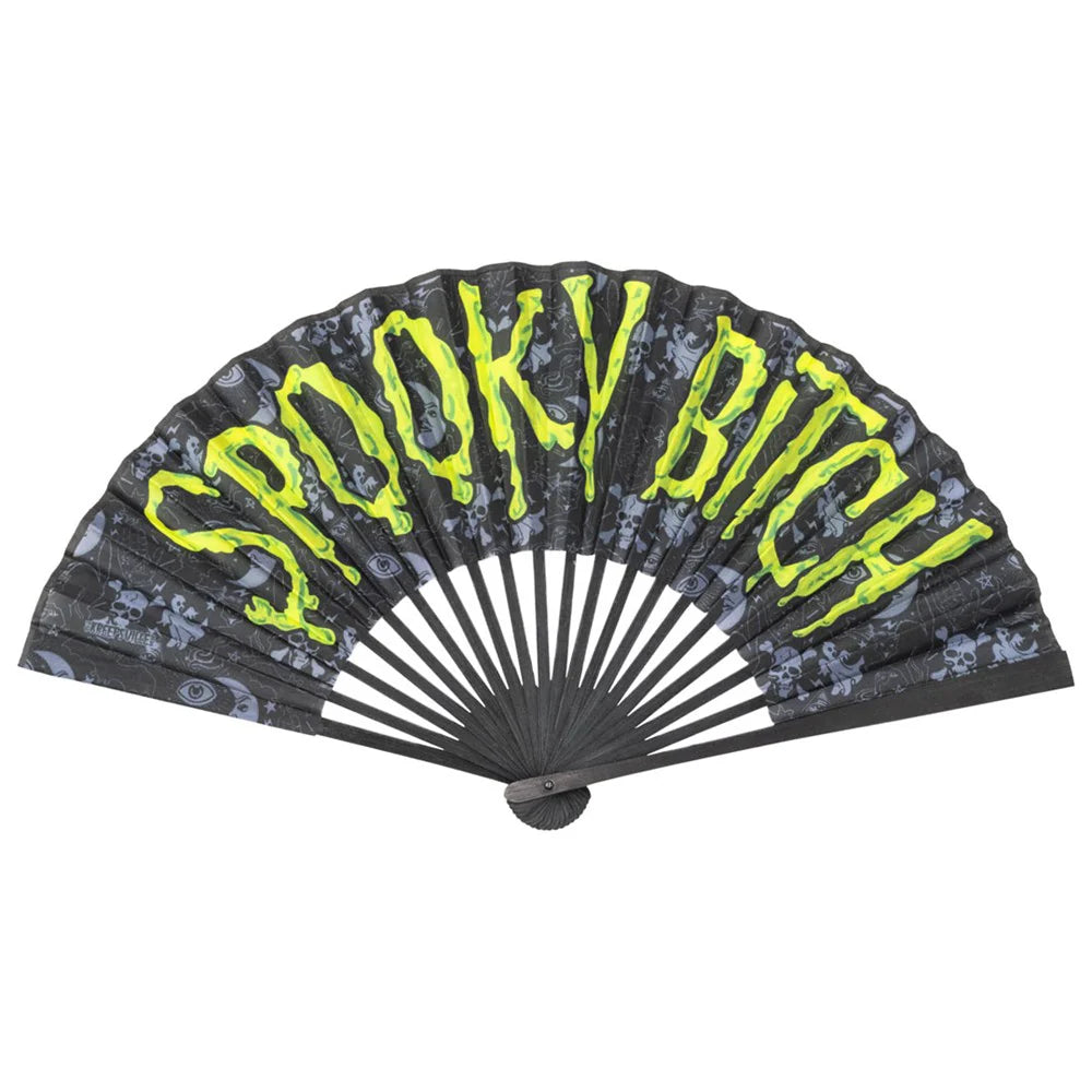 Spooky Bitch Green Fan Accessories Goth Hip Crypt Kreepsville Halloween Spooky Season