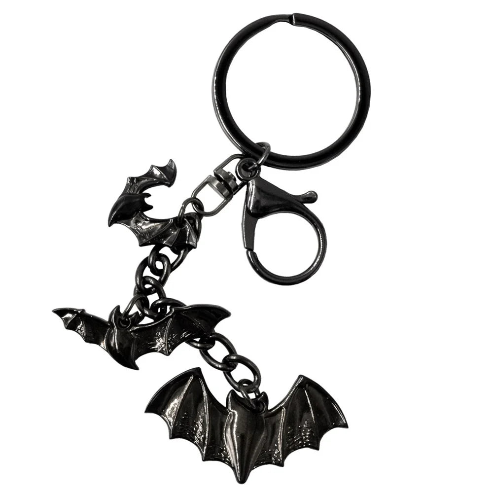 Flying Bats Charm Keychain