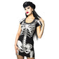 White Skeleton Tunic Dress