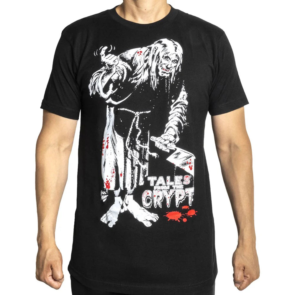 Tales From The Crypt Keeper Cleaver T-Shirt Horror Halloween Kreepsville Hip Crypt Clothing TV Movies Clothing