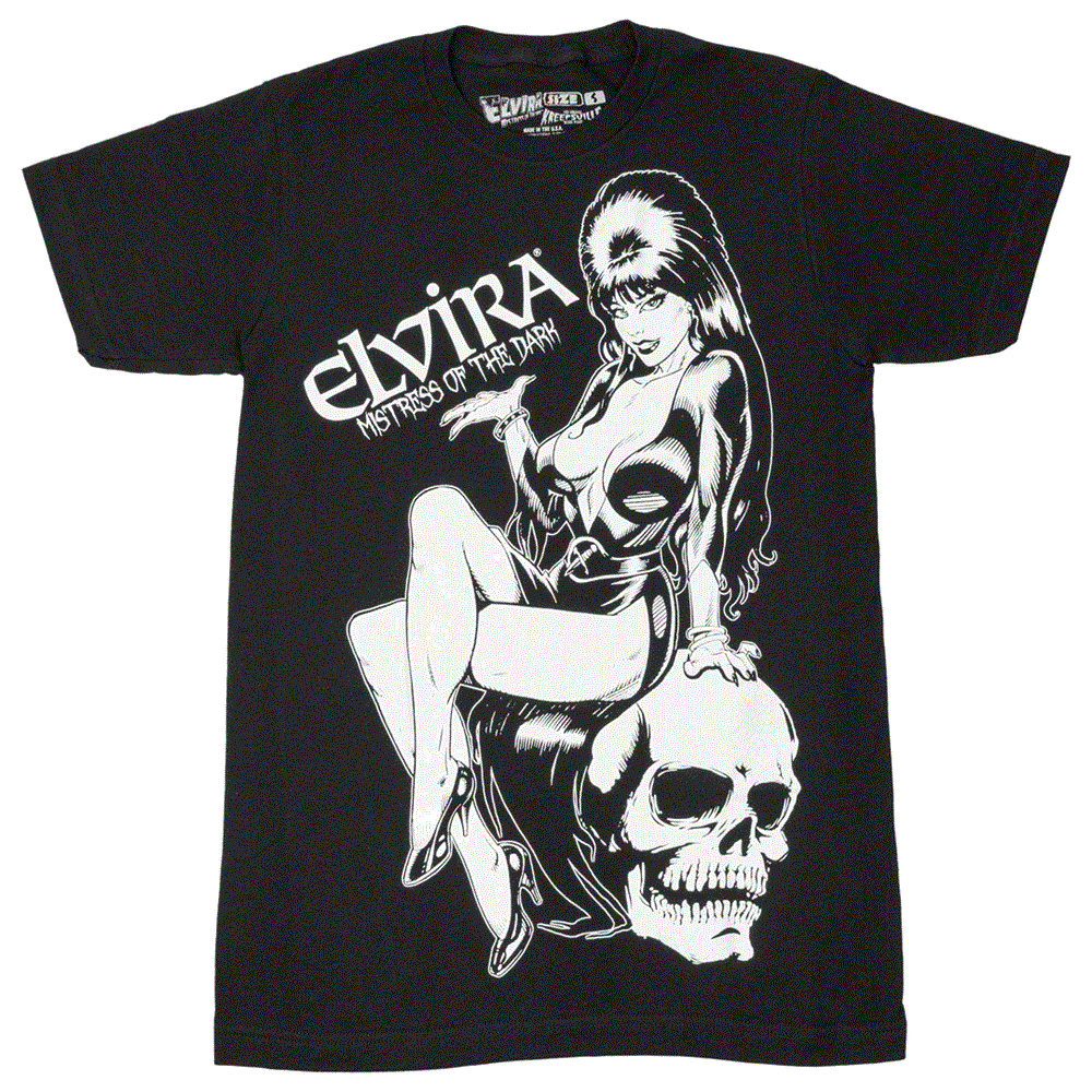 Elvira Comic Glow Jumbo Mens T-Shirt Kreepsville Halloween Hip Crypt Movie Macabre Clothing