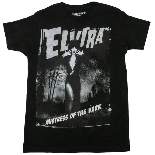 Elvira Grey Zombie Men’s T-Shirt Kreepsville Halloween Hip Crypt Movie Macabre Clothing