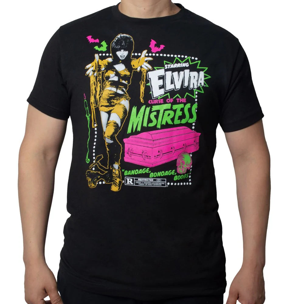 Elvira Mummy Curse Men's T-Shirt  Kreepsville Halloween Hip Crypt Movie Macabre Clothing