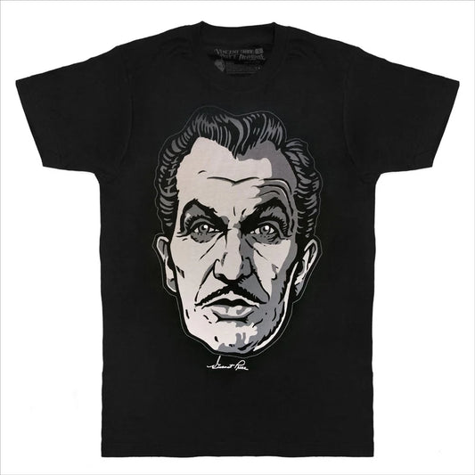 Vincent Price Grey Classic Face Men's T-shirt Kreepsville Halloween Hip Crypt Horror Clothing  TV Movies