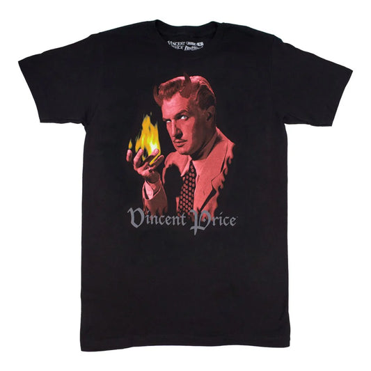 Vincent Price Handsome Devil Men's T-shirt Kreepsville Halloween Hip Crypt Horror Clothing  TV Movies