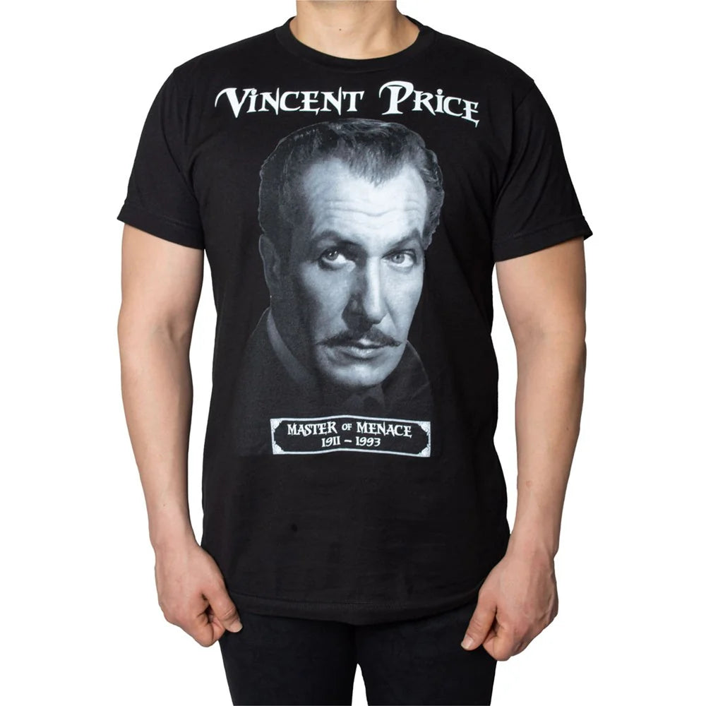 Vincent Price In Memoriam  Men's T-shirt Kreepsville Halloween Hip Crypt Horror Clothing  TV Movies