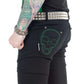 Skeleton Skinny Jeans Green Bone