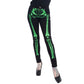 Skeleton Skinny Jeans Green Bone