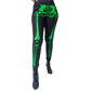 Skeleton Skinny Jeans Green Bone