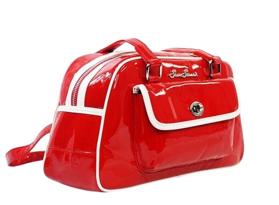 Galaxy Red White Handbag Purse Hip Crypt Star Struck Clothing Retro Vintage Style Rockabilly Pinup 