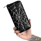 Spiderweb Wallet - Black/White Foxblood Halloween Horror Hip Crypt 