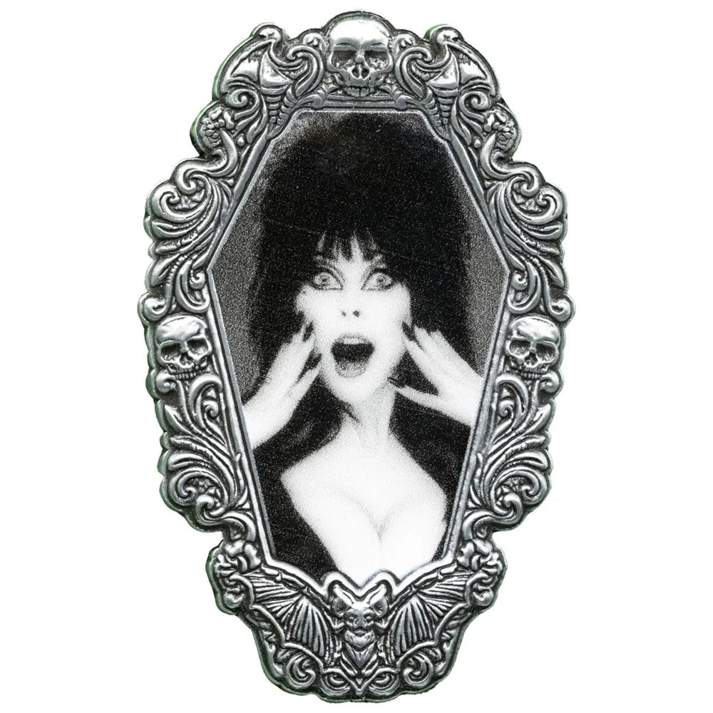 Elvira Hands Gothic Frame Pin Halloween Horror Hip Crypt Kreepsville 