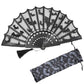 Bat Lace Hand Fan Kreepsville Hip Crypt Accessories Goth Halloween Spooky